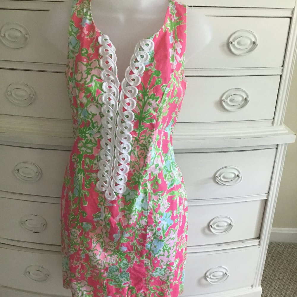 Lilly Pulitzer Pink Southern Charm shift EUC size 0